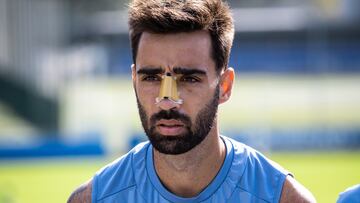 Brais Méndez se fracturó la nariz en la previa contra el Real Madrid.