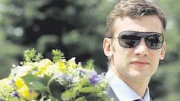 <b>EN ALEMANIA. </b>Shevchenko y los suyos llegaron ayer a tierras germanas.