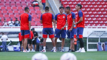 Zahid Munoz of Guadalajara during the game Guadalajara vs Necaxa, corresponding to Round 03 of the Torneo Apertura 2023 of the Liga BBVA MX, at Akron Stadium, on July 13, 2023.
<br><br>
Zahid Munoz de Guadalajara durante el partido Guadalajara vs Necaxa, correspondiente a la Jornada 03 del Torneo Apertura 2023 de la Liga BBVA MX, en el Estadio Akron, el 13 de Julio de 2023.