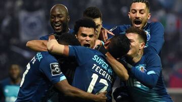 Luis Díaz y sus compañeros de Porto