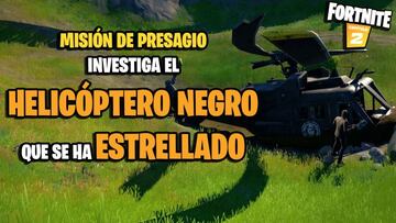 &iquest;D&oacute;nde est&aacute; el helic&oacute;ptero negro estrellado en Fortnite?