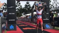 G&oacute;mez Noya, ganador del medio Ironman de Geelong.