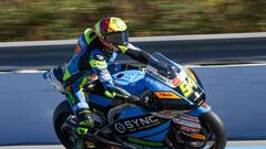 Aldeguer rueda con la Boscoscuro en los test de pretemporada de Moto2 en Jerez.