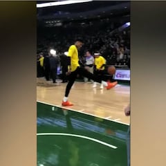 2,11m y hace esto con los pies: atentos a la calidad de Antetokounmpo