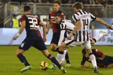 Juventus, con gran actuación de Vidal, triunfó sin mayores problemas en su visita al Cagliari.