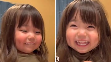 Japanese girl's adorable laugh while learning English hits over 10 million views