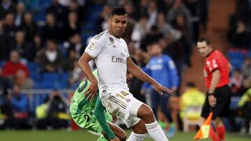 Casemiro en el partido frente al Legan&eacute;s.