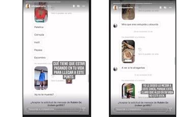 Cristina Pedroche muestra los insultos de un 'hater' a trav¨¦s de Instagram: "Pat¨¦tica y cornuda"