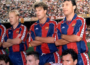 Laurdrup, Koeman y Stoichkov  tres jugadores que hicieron historia y un tridente que combinaba Laudrup como organizador ofensivo, la velocidad de Hristo Stoichkov y el liderazgo defensivo de Koeman.