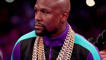 Floyd Mayweather Jr. en el AT&T Stadium, Texas. Marzo 16, 2019.