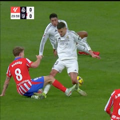 Perplejidad en el Atlético ante la no expulsión a Ceballos