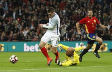 Penalti de Reina a Vardy.