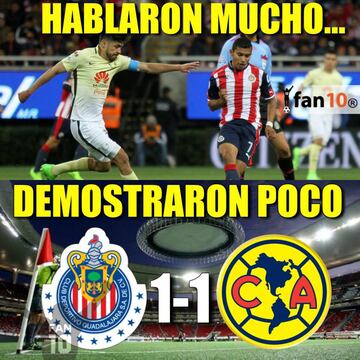 El humor de los memes no perdonan a Chivas y América