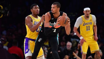 A stellar first quarter from Victor Wembanyama led the Spurs to an easy victory against the Lakers, who rested their entire starting five.