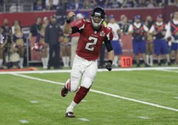 Matt Ryan celebraba así el touchdown de su corredor consciente de la importancia de la anotación.