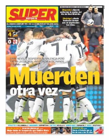 Portadas de la prensa mundial