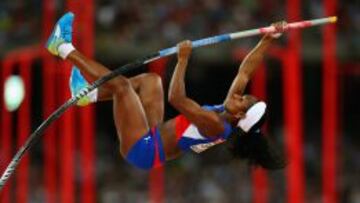 La cubana Yarisley Silva, campeona mundial de salto con p&eacute;rtiga.. 