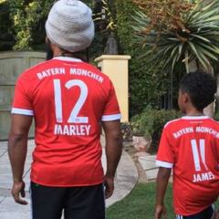 Nieto de Bob Marley demuestra su afición por James Rodríguez