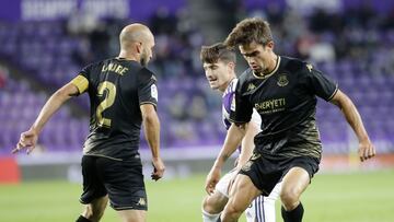 Momento del partido que enfrentó al Valladolid y al Alcorcón.