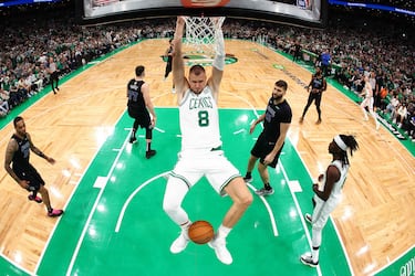 Why isn’t Kirstaps Porzingis playing against the Mavericks in Game 3 of the NBA Finals?