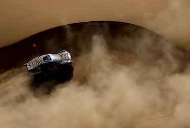 Mitch Guthrie y Kellon Walch de Ford Racing en acción durante la décima etapa. 