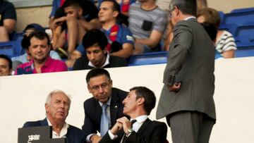 Bartomeu, con Robert, Mestre y Rexach.