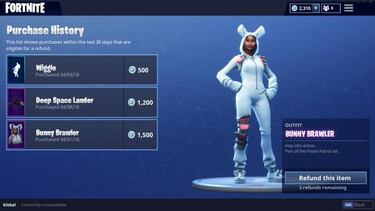 Vuelven a Fortnite las devoluciones de cosméticos