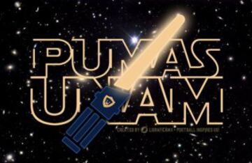 Pumas de la UNAM, subcampeón de la Liga MX, al estilo Star Wars.