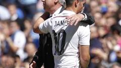 Ancelotti: "No pareció que James llevara dos meses fuera"