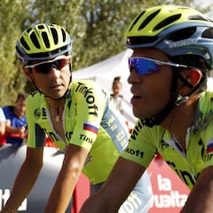Caída de Alberto Contador en vísperas de La Camperona