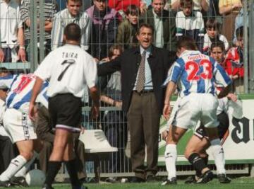 Andoni Goicoechea como entrenador del Salamanca.
