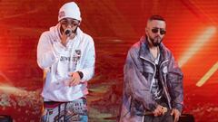 Manuel Turizo y Yandel en el BB&amp;T Center en Sunrise, FL. Abril 13, 2021.