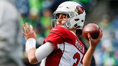 SEATTLE, WA - DECEMBER 30: Josh Rosen #3 of the Arizona Cardinals warms-up before the game against the Seattle Seahawks at CenturyLink Field on December 30, 2018 in Seattle, Washington.   Otto Greule Jr/Getty Images/AFP
 == FOR NEWSPAPERS, INTERNET, TELCOS &amp; TELEVISION USE ONLY ==