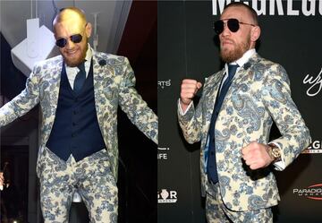 Aunque no es costumbre en el grande de la UFC, McGregor ha sido captado en diversas ocasiones con llamativos outfits. 