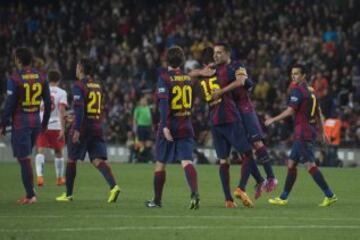 3-0. Bartra marcó el tercer tanto.