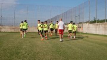 Imagen del entrenamiento de la Sub-17.