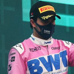 Checo Pérez llegó a nueve podios en F1 y alcanzó los 100 puntos por tercera ocasión