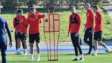 Entrenamiento de la UD Almería.