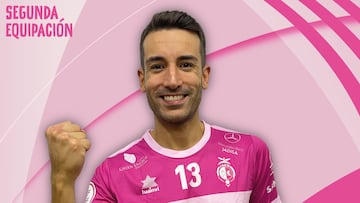 Imagen de la segunda equipaci¨®n del Ja¨¦n Para¨ªso Interior de F¨²tbol Sala para la temporada 2022/2023