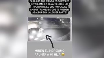 "Miren cómo apunta a mi hija": el video del asalto que sufrió Daniella Chávez