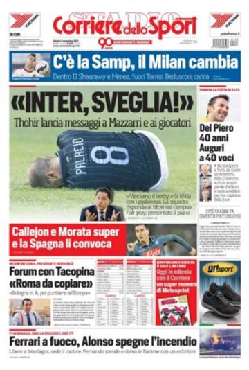 Portadas de la prensa deportiva