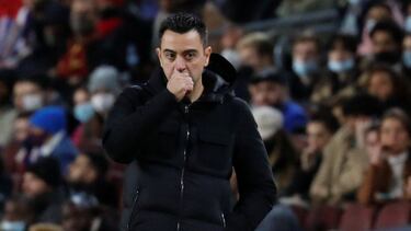 Xavi, con el Barça.