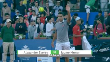 Imponente Jaume Munar ante un Zverev que no reacciona