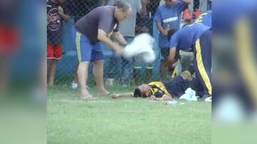 Vergonzosa batalla campal en fútbol amateur de Uruguay