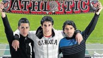<b>MORAL. </b>Garmendia, Javi Martínez y Javi González, al asalto de El Sardinero.