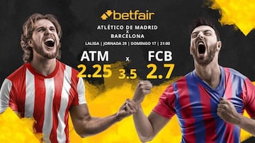 Atlético de Madrid vs. FC Barcelona: horario, TV, estadísticas, clasificación y pronósticos