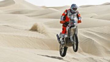 Pablo Quintanilla durante el Rally de Abu Dhabi.