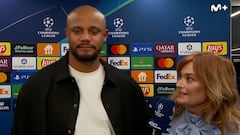 La furibunda reacción de Kompany cuando conectan para entrevistarle: la cara de Mónica Marchante es un poema