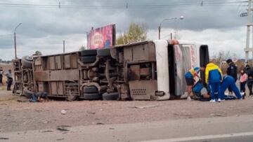 Accidente de los aficionados de Boca Juniors. Fuente: Twitter, bocanoticiaok