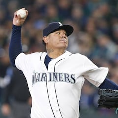 Félix Hernández iguala histórico récord para venezolanos en MLB